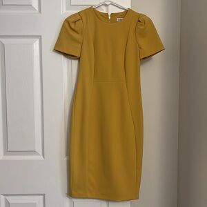 Yellow work dress